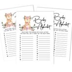 Inkdotpot Fox Animal Baby Shower Oyun Seti 50 Bebek Alfabesi ABC Oyun Cinsiyet Nötr Parti Malzemeleri