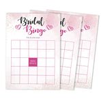 Inkdotpot Gelin Düğün Duş Bekarlığa Veda Partisi Toplu Boş Kare Hediye Fikirleri 50 Suluboya Sıçrama Bingo Oyun Kartı