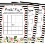 Inkdotpot Gelin Düğün Partisi Bekarlığa Veda Partisi Toplu Boş Kare Hediye Fikirleri Doldurun 50 Çizgili Bingo Oyun Kartı