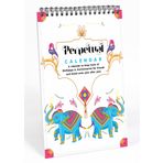 Inkdotpot Hint Mirası Kalıcı Takvim, Hatırlanması Gereken Önemli Tarihler - 6 x 9 Aylık ve Özel Günler için Günlük Duvara Asılan Günlük - Doğum Günleri - Yıldönümleri Kitap Doğum Günü Hediye Planlayıcı Düzenleyici - X6