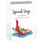 Inkdotpot Hint Mirası Kalıcı Takvim, Hatırlanması Gereken Önemli Tarihler- 6x9 Özel Günler için Aylık ve Günlük Duvara Asılan Günlük- Doğum Günleri- Yıldönümleri Kitabı Doğum Günü Hediyesi Planlayıcı Organizatör-TZ