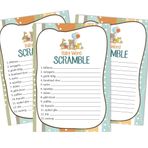 INKDOTPOT-Inkdotpot 50-Pack Baby Word Scramble Baby Shower Oyun Kartları Cinsiyet Nötr Bebek Oyuncakları Parti Malzemeleri-Eğlenceli Bebek Duş Oyunu İyilik