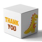 Inkdotpot Küçük Kağıt Kutusu - Bebek Duş için Mini Favor Kutusu 5x5x5 cm Kağıt Hediye Kutuları, Parti Hediyeleri İçin Şeker Kağıt Kutusu, Bebek Duş Dinozoru, Erkek Teması - 20'li Paket