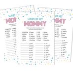Inkdotpot My Mommy Name Aktivite Kartları Cinsiyet Açıklama Bebek Partisi 50 Yaprak Who is My Mommy It's A Boy It's A Girl Baby Shower Oyunu