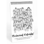 Inkdotpot People Art Perpetual Takvim, Hatırlanması Gereken Önemli Tarihler- 6x9 Özel Günler için Aylık ve Günlük Duvara Asma- Doğum Günleri- Yıldönümleri Kitabı Doğum Günü Hediyesi Planlayıcı Organizatör-ZI