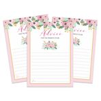 Inkdotpot Tavsiye Kartları Baby Shower - Eğlenceli Parti Oyunları Etkinlikleri, Parti Koleksiyonu Çiçek Çelenk Temalı Kız Bebek Tavsiye Kartları Yeni Anne ve Baba İçin - 50'li Paket