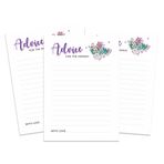 Inkdotpot Tavsiye Kartları Baby Shower - Eğlenceli Parti Oyunları Etkinlikleri, Parti Koleksiyonu Unicorn Temalı Kız Bebek Tavsiye Kartları Yeni Anne ve Baba İçin - 50'li Paket