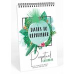 Inkdotpot Tropikal Sürekli Takvim, Hatırlanması Gereken Önemli Tarihler- 6x9 Özel Günler için Aylık ve Günlük Duvara Asılan Günlük- Doğum Günleri- Yıldönümleri Kitabı Doğum Günü Hediyesi Planlayıcı Organizatör-6O
