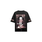 INKER PRINT Demon Slayer Nezuko T-Shirt, Siyah, XL