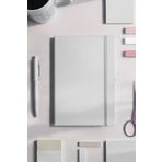 inkglo Beyaz Çizgili Defter Sert Kapaklı Tarihsiz Ajanda Not Defteri 13x21cm