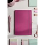 inkglo Pembe Çizgili Defter Sert Kapaklı Tarihsiz Ajanda Not Defteri 13x21 cm