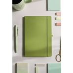 inkglo Yeşil Çizgili Defter Sert Kapaklı Tarihsiz Ajanda Not Defteri 13x21 cm