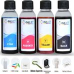 inkjet Canon Pg-46 Cl-56 Kartuş Dolum Seti 4X100ML (E404, E414, E464) Tüm Canon Yazıcılarla Uyumludur - Renkli