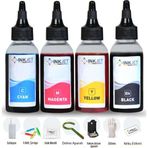 inkjet Canon Pixma E414 Yazıcı Uyumlu Kartuş Dolum Seti 4x100ml