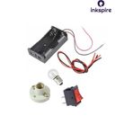 inkspire Basit Elektrik Deney Seti 1 Paket Seri Bağlı Elektrik Devresi 1 Adet Fen Bilimleri Elektirik Seti