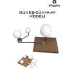 inkspire Güneş Dünya Ay Modeli Maketi 1 Paket Güneş Dünya Ay Sistemi Modeli Deney Seti Fen Bilimleri Dersi