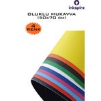 inkspire Renkli Oluklu Mukavva Karton 50x70 Cm 4 Renk Tırtıklı Mukavva Kartonu 50*70 Cm 4 Adet