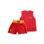 Inlefen Çocuk Sanda Kıyafeti, Erkek ve Kız Çocuğu, Yetişkin Boks Seti, Boks Şortu, Muay Thai Kıyafeti, Dövüş Sporları Antrenmanı, Giyim, Spor Kırmızı 120