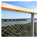 Inless Çelik Halat Ağı, 304 Paslanmaz Çelik Halat Ağı, 8 cm/1,5 mm Korkuluk Güvenlik Ağı, Bahçe Çiftliği Merdiven Balkon için, Özelleştirilebilir (1,2 x 26 m)