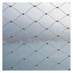 Inless Çelik Halat Ağı, Esnek Paslanmaz Çelik Halat Örgü, Güvenlik Ağı 10 cm/2 mm Güvenlik Ağı Futbol Sahası Bahçe Balkonu, Gerilebilir Korkuluk Dolgu Mesh (2,5 x 3 m/8,2 x 9,8 ft)
