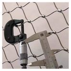 inless Çelik Halat Net, 304 Paslanmaz Çelik Halat Ağı, Esnek Paslanmaz Çelik Halat Netleştirme 4cm/1.5mm Balkon Düşme Önleyici Net, Raylı Korkuluk Merdiven Güvenlik Örgüsü (1x4m)