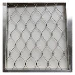 Inless Çelik Halat Net, 304 Paslanmaz Çelik Hasır, Esnek Kablo Tel Halat X-Tipi Mesh, 6cm/1.5mm Hayvan Kümes Hayvanları Kafesi Net, Bahçe Çiftliği Dekor Çit Güvenlik Ağı (5x80ft) 1.5x24m