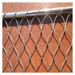 inless Çelik Halat Net, Esnek Paslanmaz Çelik Halat Hasır, 6cm/1.5mm Güvenlik Ağı Dayanıklı Geyik Eskrim Ağı, Korkuluk Merdiven Güvenlik Mesh (6x50 ft) 2x15m