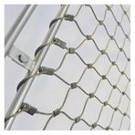 inless Çelik Halat Net, Esnek Paslanmaz Çelik Halat Hasır, Kablo Korkuluk 6cm/2mm Dayanıklı Geyik Eskrim Ağı, Raylı Korkuluk Merdiven Güvenlik Örgüsü (1.5x18m)