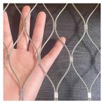 inless Çelik Halat Net, Esnek Paslanmaz Çelik Halat Hasır, Korkuluklar için Güvenlik Ağları 10cm/8cm/5cm Çelik Metal Bahçe Hasır Örgüsü, Koruma Ağı (10cm/2mm, 1x9m)