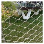 Inless Çelik Halat Net, Esnek Paslanmaz Çelik Halat Örgü, Merdiven Çit Hasır, 4cm/1.5mm Bahçe Çiftliği Dekor Çit Güvenlik Ağı, Hayvan Kümes Hayvanları Kafesi Ağı (0.6x5m)