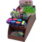 Inn Design Organizer Masa Üstü Kalemlik Beyoğlu Serisi Deri İzmir Kahve 11X20X9.5Cm Dd-1286