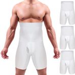 Inner Vision, Karın Kontrol Yüksek Bel ve Vücut Şekillendirici Yüksel Bel Dikişsiz 3 Boyutlu Erkek Duble Korse Boxe l, Beyaz, L-XL)…