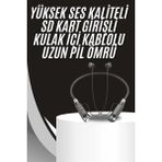 İnnMerry Bfs Boyun Bantlı Kulak Içi Kablolu Yüksek Ses Kaliteli Bluetooth Kulaklık