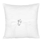 InnoHHustle Alyans yastığı, fildişi incili dantel, yüzük taşıyıcılar için, 20 cm