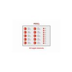 INNOWELS Piqsel Dijital Kabartmalı Kan Grubu (Sticker Motosiklet Kask Sticker )