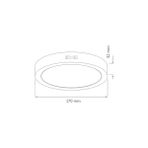 Inoled 24W Sıva Üstü Yuvarlak LED Panel Armatür 6500K BEYAZ