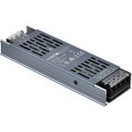 İnoled 30 Amper 12 Volt Şerit LED Trafosu 25 Metreye Kadar Destekler Metal Kasalı Adaptör - Metalik Gri
