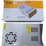 İnoled Inoled Şerit LED Trafosu 41 Amper 12-220 Volt 500 Watt 42 Metreye Kadar Çalıştırır - Gümüş