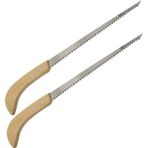 INOOMP 2 Adet Bahçe Budama Testeresi Metal Testere Kesme Testeresi Japon Testere Kamp Testeresi Demir Testeresi El Sanatları Için Mini Testere Ahşap Testeresi Ahşap Kesme Aletleri Metal