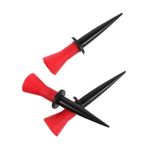 INOOMP 3 Parça Yumuşak Lastik Çivi Kırılmaz Golf Tişörtü Plastik Tişört Tutucu Pratik Tee Golf Yaratıcı Golf Tişörtleri Golf Kramponu Tee Toplu Yüksek Ribaund Kauçuk Yardımcı Ekipman