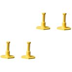 INOOMP 4 Adet Ped Aksesuarları Golf Topluğu Tişörtü Tutucu Aksesuarı Antrenman Tişörtü Tutucu Kaynağı Kulp Kauçuk Tutucu Alıştırma Topu Tutacağı Silgi Lastik Çivi Açmak