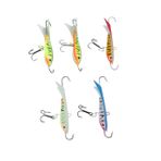INOOMP 60mm 9.5g Mini Metal Yapay Balıkçılık Yemi Seti Bass Pike Somon 5 Parça Yem Takımı Seti