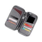 INOOMP Bozuk Para Için Çanta Değiştirmek Pasaport Çok Amaçlı Cüzdan Kese Cüzdan Iki Katlı Cüzdanı Engelleme Deri Bozuk Para Cüzdanı Cüzdanlar Kulp Çok Işlevli Depolama Çantası Seyahat