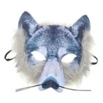 INOOMP Kurt Maskesi Partisi Cosplay Prop Kumaş Maske Cosplay Parti Kostümü Korkunç Cadılar Bayramı Maskeleri Yüz Maskeli Balo Partisi Hayvan Yüz Maskesi Şenliği Ürkütücü Kulaklar