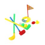 INOOMP Mini Golf Seti Golf Oyun Oyuncak Çocuk Golf Kıyafeti Golf Egzersiz Ekipmanları Bahçe Oyunları Oyna Spor Yapma Oyunu 1-3 Yaş Arası Golf Eğitim Oyuncak Gündelik Bebek Oyuncak