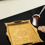 İnova Home Dikdörtgen Gold Renk Servis Tepsisi