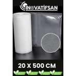 İnovatifsan Tırtıklı Vakum Makinesi Poşeti Ev Tipi vakum Torbası 20* 480-500 cm - 20 x 500 cm