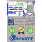 İNOVATİFSAN Vakum Torbası Tırtıklı 25x30 1kg (79 ADET) Vakumlu Poşet Ev Tipi