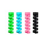 Inovaxis Spiral Silikon Set Şarj Kablosu Kulaklık Kablosu Koruyucu 3 Paket