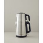 Inox Çay Makinesi ve Kettle Siyah-Krom, Şık ve Pratik Çay Keyfi